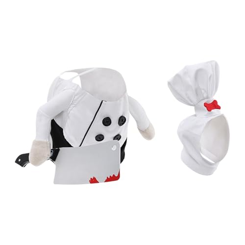 Qkbuza Tier Halloween Kostüme,Halloween Katzenkoch Kostüm | Zubehör Für Verkleidung Niedliche Outfits Für Weihnachtsgeburtstagsfeiern Qkbuza Tier Halloween Kostüme,Halloween Katzenkoch Kostüm | Zubehör Für Verkleidung Niedliche Outfits Für Weihnachtsgeburtstagsfeiern von Qkbuza