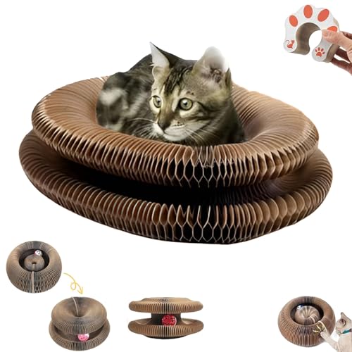 Qosigote Katzenliebling Katzenwirbel, Kettenwirbel Spielzeug, Katzenwirbel Von Katzenliebling, Kratzspielzeug Für Katzen, Foldable Convenient Cat Scratcher, Cat Swirl (1pc) von Qosigote