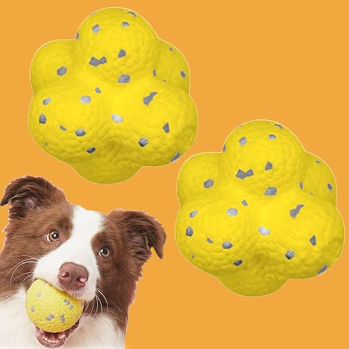 Qosigote Kauzauber-Ball Pfotenmond, Pfotenmond Ball Katze, Hundespielzeug, Beruhigender Ball, Quietschender Hundeball, Leicht, Weich, Unzerstörbar (2PCS-C) von Qosigote