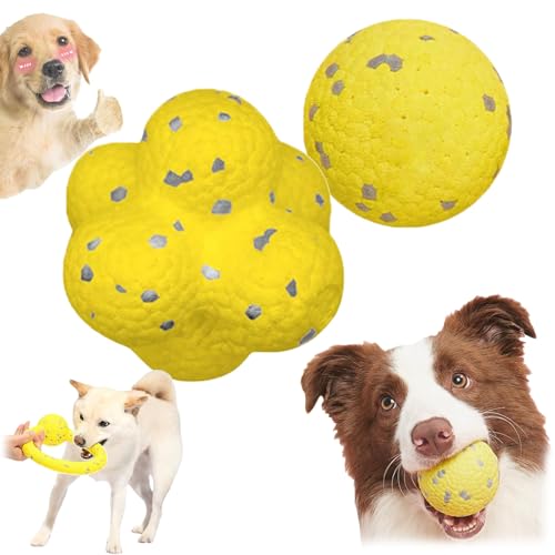 Qosigote Pfotenstern Kauzauber Ball, Kauzauber Ball Für Hunde, Pfotenstern Magic Ball,Hundespielzeug Ball, Hunde Ball Für Große, Mittelgroße, Kleine Hunde (A+C) von Qosigote