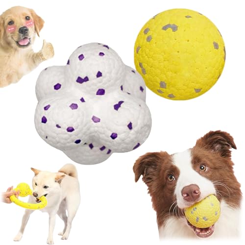 Qosigote Pfotenstern Kauzauber Ball, Kauzauber Ball Für Hunde, Pfotenstern Magic Ball,Hundespielzeug Ball, Hunde Ball Für Große, Mittelgroße, Kleine Hunde (A+D) von Qosigote