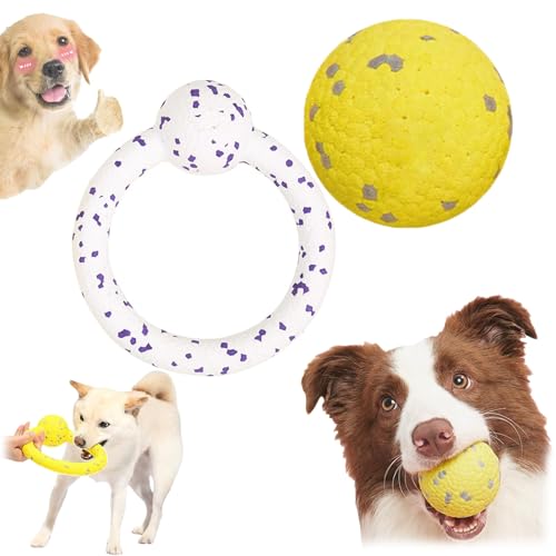 Qosigote Pfotenstern Kauzauber Ball, Kauzauber Ball Für Hunde, Pfotenstern Magic Ball,Hundespielzeug Ball, Hunde Ball Für Große, Mittelgroße, Kleine Hunde (A+E) von Qosigote