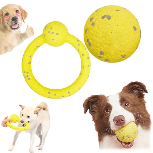 Qosigote Pfotenstern Kauzauber Ball, Kauzauber Ball Für Hunde, Pfotenstern Magic Ball,Hundespielzeug Ball, Hunde Ball Für Große, Mittelgroße, Kleine Hunde (A+F) von Qosigote