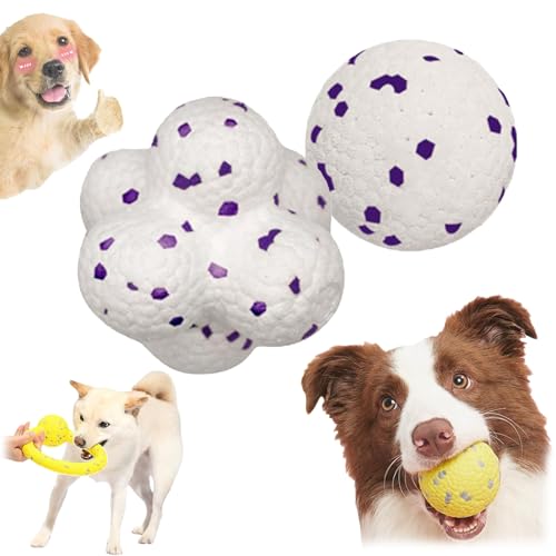 Qosigote Pfotenstern Kauzauber Ball, Kauzauber Ball Für Hunde, Pfotenstern Magic Ball,Hundespielzeug Ball, Hunde Ball Für Große, Mittelgroße, Kleine Hunde (B+D) von Qosigote