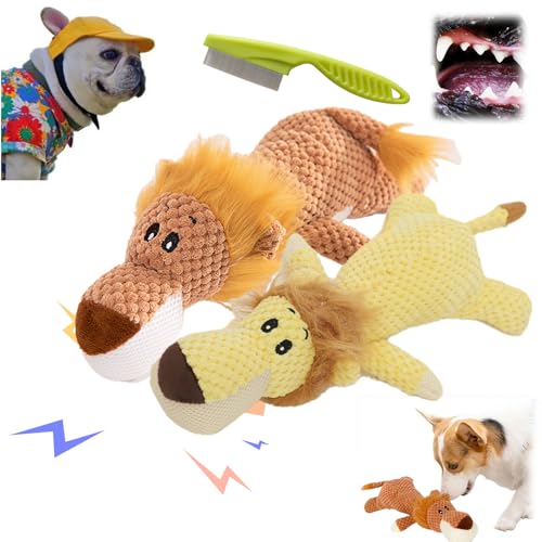 Qosigote PowerKauer Unzerstorbare Qualitat Fur Starke Beiber - Hundespielzeug Unzerstörbar, Indestructible Dog Toy, Wowpetsmart Invincible Chewanimals, Dog Toys for Aggressive Chewer (2PCS-A) von Qosigote