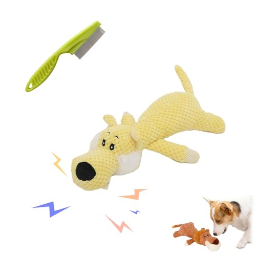 Qosigote PowerKauer Unzerstorbare Qualitat Fur Starke Beiber - Hundespielzeug Unzerstörbar, Indestructible Dog Toy, Wowpetsmart Invincible Chewanimals, Dog Toys for Aggressive Chewer (Wolf A) von Qosigote