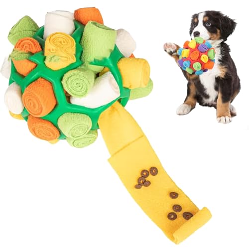 Qosigote Serenosole Puppuzzle Interaktives Hundespielzeug, Beschäftigungsspielzeug Hunde, Interaktives Hundespielzeug, Schnüffelball-Spielzeug Haustiere, Ultimatives Puzzle-Spiel Hunde (Green) von Qosigote