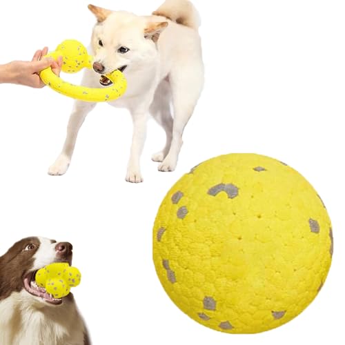 Pfotenstern Kauzauber Ball, Kauzauber Ball Für Hunde, Pfotenstern Magic Ball, Kauzauberball Hund, Hundespielzeug Ball For Hunde Ball Strapazierfähiges Für Große, Mittelgroße, Kleine Hunde (C) von Qosneoun