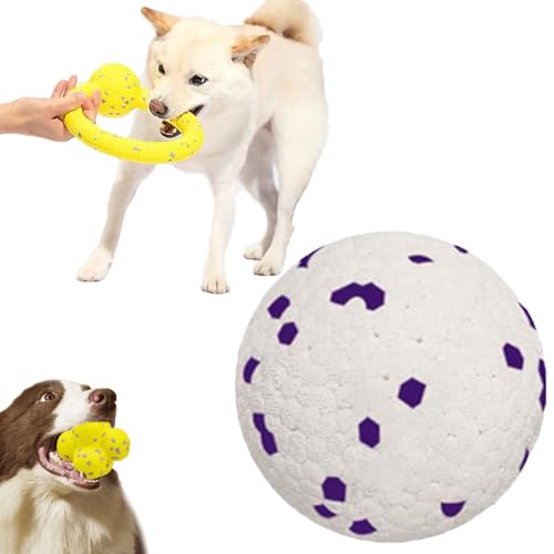 Pfotenstern Kauzauber Ball, Kauzauber Ball Für Hunde, Pfotenstern Magic Ball, Kauzauberball Hund, Hundespielzeug Ball For Hunde Ball Strapazierfähiges Für Große, Mittelgroße, Kleine Hunde (E) von Qosneoun