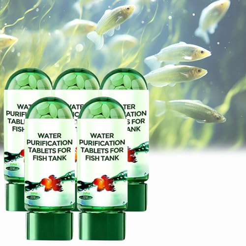 Qosneoun Powerful Aquarium Water Purification Tablet Water Purification Tablets for Fish Tank Say Goodbye to Fish Tank Turbidity (5) von Qosneoun