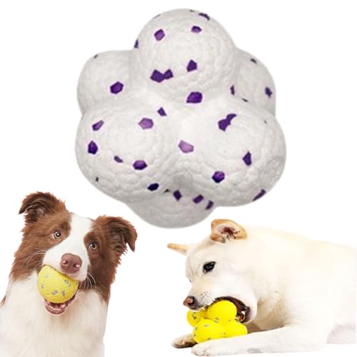 Qosneoun The Mellow Dog Calming Ball, Calming Balls for Dogs, Mellow Dog Yellow Ball, The Mellow Dog Ball Direction, Yellow Calming Dog Ball for Aggressive Chewers (A-White) von Qosneoun