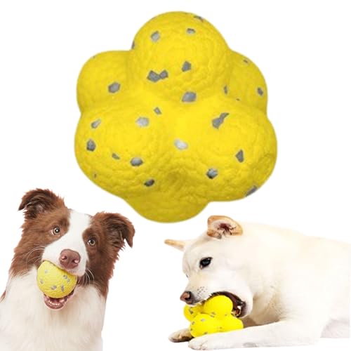 Qosneoun The Mellow Dog Calming Ball, Calming Balls for Dogs, Mellow Dog Yellow Ball, The Mellow Dog Ball Direction, Yellow Calming Dog Ball for Aggressive Chewers (A-Yellow) von Qosneoun