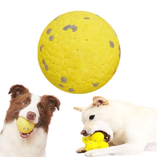 Qosneoun The Mellow Dog Calming Ball, Calming Balls for Dogs, Mellow Dog Yellow Ball, The Mellow Dog Ball Direction, Yellow Calming Dog Ball for Aggressive Chewers (B-Yellow) von Qosneoun