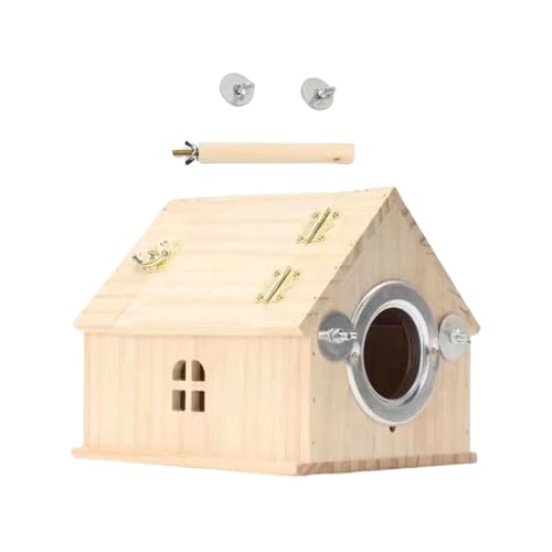 Hanging Holzvogelhaus Brütet Papageien Natürlicher Vogel Sicheres Nestings Box Für Innen Oder Außen Oder Outdoor Doppel Perforierte Vogelkiste Hanging Holzvogelhaus Brütet Papageien Natürlicher Vogel Sicheres Nestings Box Für Innen Oder Außen Oder Outdoor Doppel Perforierte Vogelkiste von Qsvbeeqj