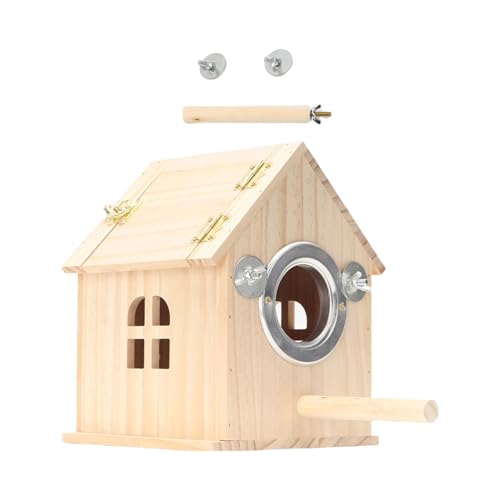 Qsvbeeqj Hanging Holzvogelhaus Brütet Papageien Natürlicher Vogel Sicheres Nestings Box Für Innen Oder Außen Oder Outdoor Doppel Perforierte Vogelkiste Qsvbeeqj Hanging Holzvogelhaus Brütet Papageien Natürlicher Vogel Sicheres Nestings Box Für Innen Oder Außen Oder Outdoor Doppel Perforierte Vogelkiste von Qsvbeeqj