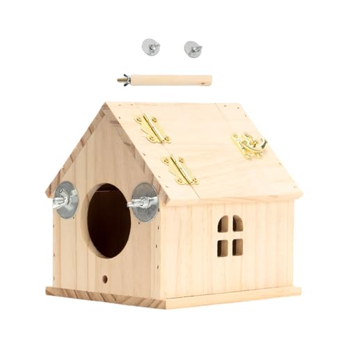 Hanging Holzvogelhaus Brütet Papageien Natürlicher Vogel Sicheres Nestings Box Für Innen Oder Außen Oder Outdoor Doppel Perforierte Vogelkiste Hanging Holzvogelhaus Brütet Papageien Natürlicher Vogel Sicheres Nestings Box Für Innen Oder Außen Oder Outdoor Doppel Perforierte Vogelkiste von Qsvbeeqj