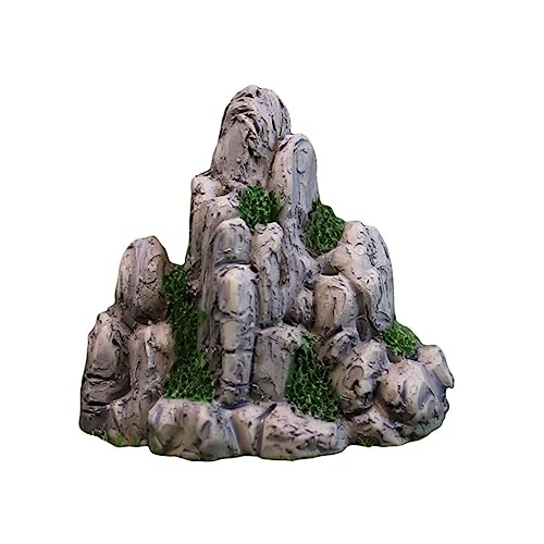 Qsvbeeqj Aquarien Harz Steingarten Figur Aquarium Dekoration Aquatische Mikro Landschaft Aquarium Ornament Sukkulenten Pflanzen Dekore von Qsvbeeqj