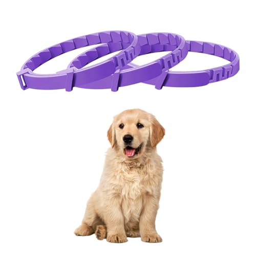 3 PCS Beruhigendes Halsband für Hund, Pheromone Hund Beruhigende Halsbänder Größenverstellbares Hundhalsband Lindern Sicher Wasserdicht für Kleine Mittelgroße Große Hund (Set B) von Qtksceadlnce