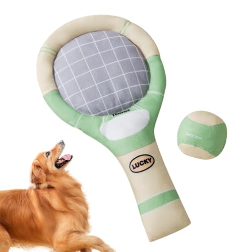 Quaeetyu Dog Chew Toy, Interactive Dog Chew Balls, Tennis Ball Chew Toys for Dogs, Indoor Outdoor Puppy Toy, Fun and Interactive Squeaky Tennis Balls for Small Medium Large Dogs, von Quaeetyu