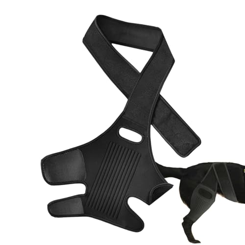 Quaeetyu Hunde-Kniebandage, mit 10 Stützstäben, atmungsaktive Hüftstütze für Hunde, bequeme Rücken- und Beinbandage, atmungsaktives Design für kleine Hunde von Quaeetyu
