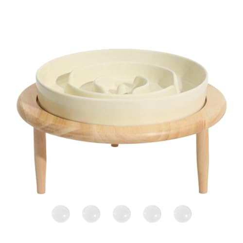 Slow Feeder Dog Bowls | Dog Slow Feeder Bowl | Dog Bowl Slow Feeder, Slows Feeders with Base, Dishwasher Safe Multifunctional Indoor Pet Relaxing Toys Slows Feeders for Cattery and Pet Shops von Quaeetyu