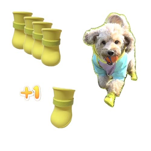 Quality Life Hack Hundestiefel, ultraweich, wasserdicht und schmutzabweisend, Gelb, Größe S von Quality Life Hack