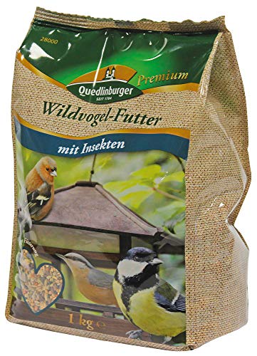 Quedlinburger 28000 Wildvogelfutter mit Insekten (1 kg) (Vogelfutter) von Quedlinburger