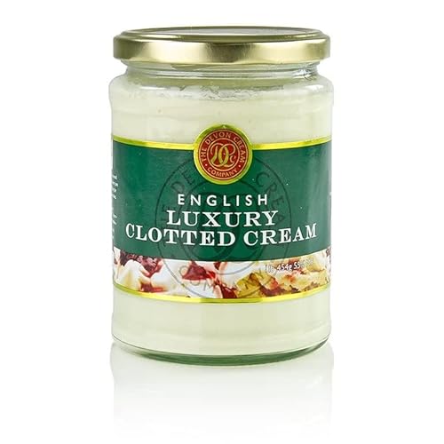 Queenmew Englische Clotted Cream, Feste Rahm-Creme, 55% Fett, 454 g von Queenmew