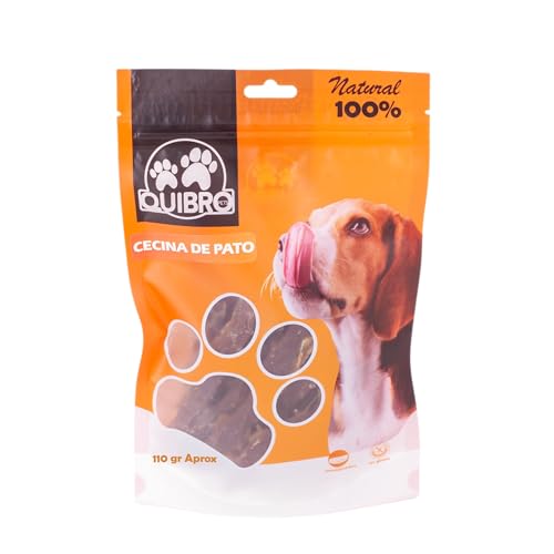 Quibropets Cecina de Duck, Snacks und Leckerlis für Hunde, Leckerlis für Haustiere, ideal für große und mittelgroße Hunde, 100 g von Quibropets