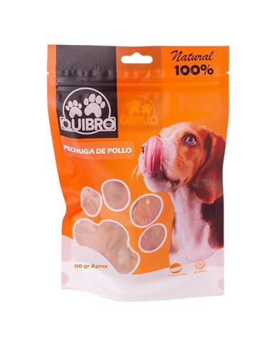 Quibropets Hühnerbrust - Snacks und Leckerlis für Hunde, Leckerlis für Haustiere, ideal für große und mittelgroße Hunde, 100 g von Quibropets