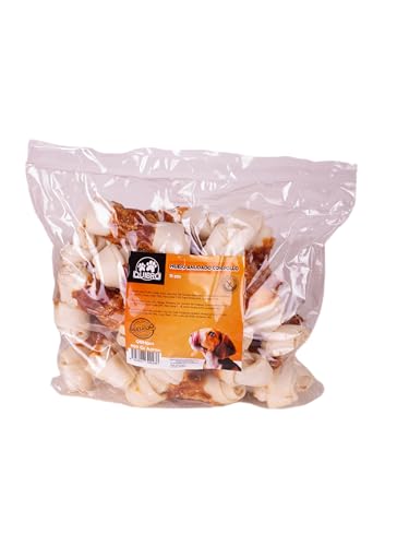 Quibropets Hühnerknoten, Snacks und Leckerlis für Hunde, Leckerlis für Haustiere, ideal für große und mittelgroße Hunde, 950 g (11 cm) von Quibropets