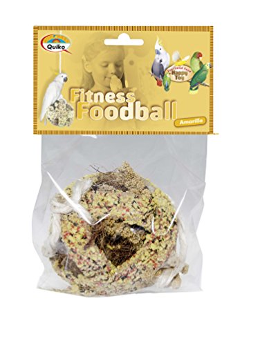 Quiko Fitness Foodball Amarillo 100g - Snack und Spielspaß für alle Ziervögel von Quiko