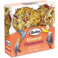 Quiko Mineral Flowermix Pickstein für Ziervögel mit Blüten und Getreide 1 Stück von Quiko