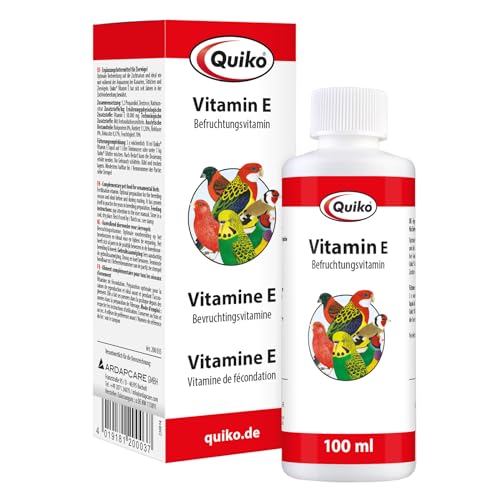 Quiko Vitamin E Liquid 100ml - Ergänzungsfutter für Kanarien, Sittiche und Ziervögel Quiko Vitamin E Liquid 100ml - Ergänzungsfutter für Kanarien, Sittiche und Ziervögel von Quiko