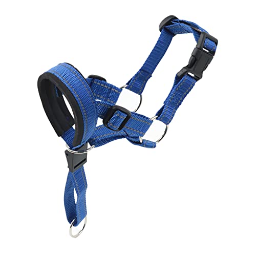 Qukaim Anti Bellen Maulkorb Hund Maulkorb Einstellbar, Nylon Hund Mundschutz Abdeckung, Anti Bellen und Kauen Maulkorb für Hundetraining, Größe S, Blau von Qukaim