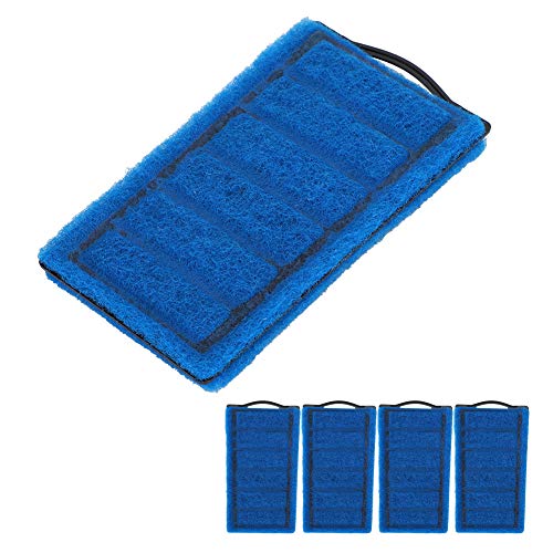 Qukaim Aquarium Accories 4pcs Blue Carbon Filterkartuschen Aquarium Filterelement Ersatz Kompatibel mit Schildkrötenbecken Essential Aquarium Zubehör von Qukaim