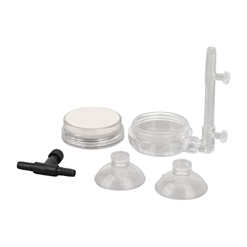 Qukaim Aquarium Accories Aquarium Bubble Stone Diffuser, Niedrige Reinheit Transparentes Glas Sauerstoff Refiner für Aquarien CO2 Diffusor Aquarium Zubehör von Qukaim