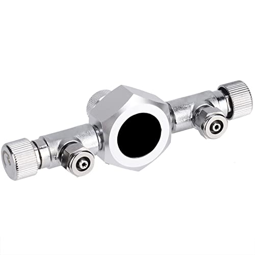 Qukaim Aquarium Verteiler Aquarium CO2 Splitter Ventil für Fischtank, Multi Wege Verteiler Regler, 2-Wege Aquarium CO2 Verteiler von Qukaim