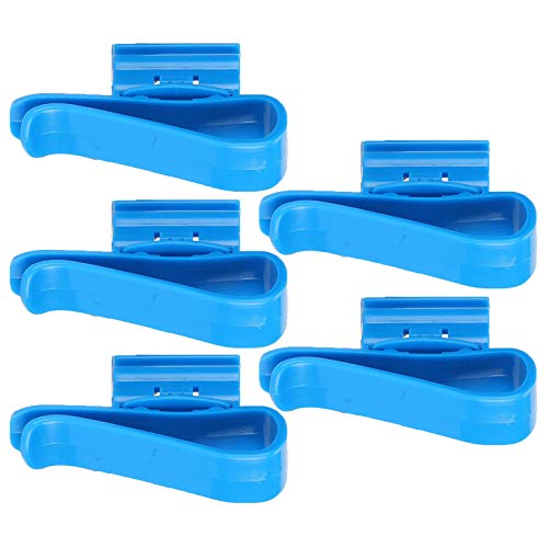 Qukaim Aquarium Wasserrohrschelle 5 Stück Aquarium Aquarium Wasserrohr Befestigung Clip Set Wasserwechsel Werkzeug Halter Clip Klemme, Blau von Qukaim