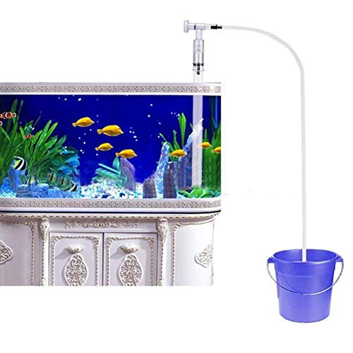 Qukaim Aquarium Wasserwechsel Werkzeug Fisch Tank Wasserwechsel Werkzeug, Manuelle Siphon Saugpumpe Reiniger, Aquarium Wasserwechsel Pumpe für Einfache Reinigung, Geeignet für Alle Aquarien von Qukaim