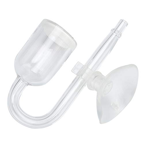 Qukaim Aquarium Zerstäuber Hochtransparentes Glas Aquarium CO2 Diffuser, Kohlendioxid Refiner Zerstäuber für Aquarien, geeignet für Süß- und Salzwasser, 11,4 cm lang von Qukaim