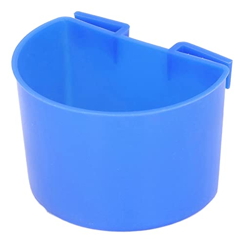 Qukaim Birdcage Feeder Bird Food Bowl Set, 20 Pcs Plastic Parrot Water Feeding Cup, Birdcage Feeder Trog, Blue, 9 x 6 cm von Qukaim