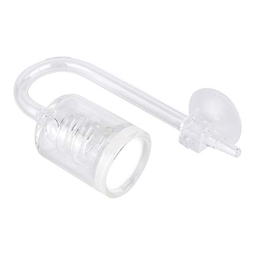 Qukaim CO2 Zerstäuber Hochtransparentes Glas Aquarium CO2 Diffuser, Kohlendioxid Refiner, Schraubenlöser Zerstäuber für Aquarium, 10 cm lang von Qukaim