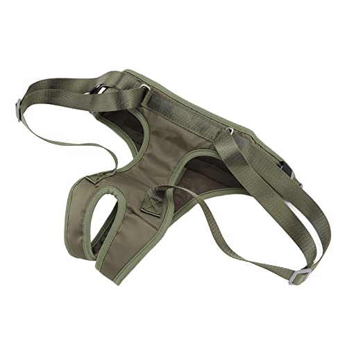 Qukaim Dog Lift Harness Dog Lift Harness Adjustable Dog Hind Leg Support Sling for Disabled Injured Old Dog, Military Green, XL, Portable Design for Easy Use von Qukaim