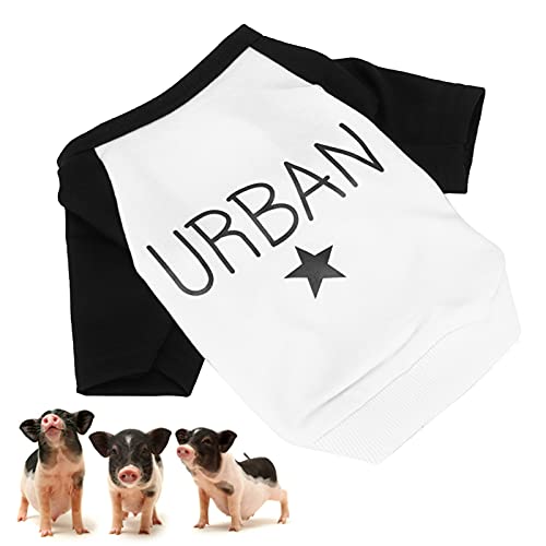 Qukaim DogT Shirt Haustier-T-Shirt, dünnes weiches Hunde-Shirt für kleine und mittelgroße Welpen, Herbst-Winter-Hundekleidung, Schwarz, Größe S von Qukaim
