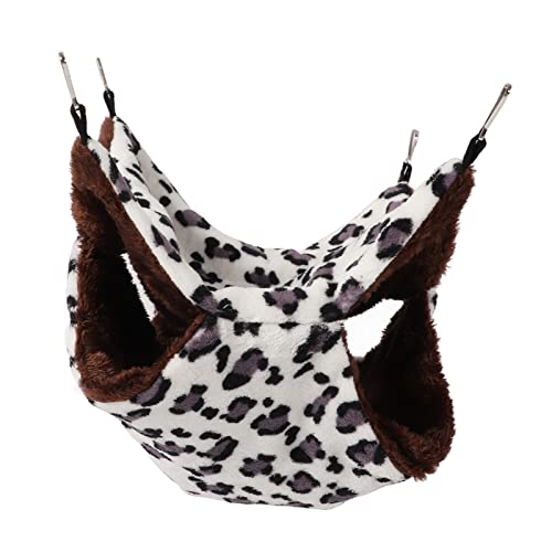 Qukaim Doppellagige Haustier-Hängematte, 20 x 20 cm, warmer Winterschlafsack für Hamster, Streifenhörnchen und Frettchen, graue Punkte Qukaim Doppellagige Haustier-Hängematte, 20 x 20 cm, warmer Winterschlafsack für Hamster, Streifenhörnchen und Frettchen, graue Punkte von Qukaim