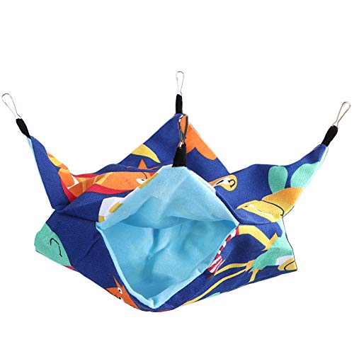 Qukaim Doppellagige Leinen-Haustier-Hängematten, Hängebett-Schlafsack für kleine Haustiere, Typ D, ideal für Hamster, 50 x 40 cm, einfach zu installieren, weicher Stoff Qukaim Doppellagige Leinen-Haustier-Hängematten, Hängebett-Schlafsack für kleine Haustiere, Typ D, ideal für Hamster, 50 x 40 cm, einfach zu installieren, weicher Stoff von Qukaim
