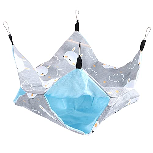 Qukaim Doppelschichtige Hängematte für Haustiere, kleines Haustier-Hängebett, Typ A Hamster-Hängematte, Schlafsack für Hamster, 40 x 30 cm, leicht, einfach zu installieren Qukaim Doppelschichtige Hängematte für Haustiere, kleines Haustier-Hängebett, Typ A Hamster-Hängematte, Schlafsack für Hamster, 40 x 30 cm, leicht, einfach zu installieren von Qukaim