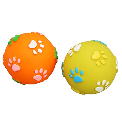 Qukaim Dosierung Puzzle Hundespielzeug Hund Leckerli Ball, Abnehmbares Interaktives Futterspender Hundespielzeug, Quietschendes Kauspielzeug für Hunde und Katzen, Gesunde Haustierbedarf, Latex-Plüsch, von Qukaim