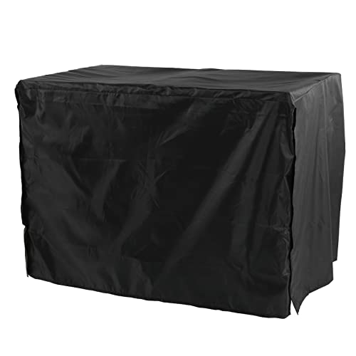 Qukaim Drahtabdeckung für Haustierkäfige, wasserdicht, staubdicht, Oxford-Tuch, Haustierzwinger-Abdeckung mit Aufbewahrungstasche, 106,7 x 69 x 76 cm, Schwarz von Qukaim